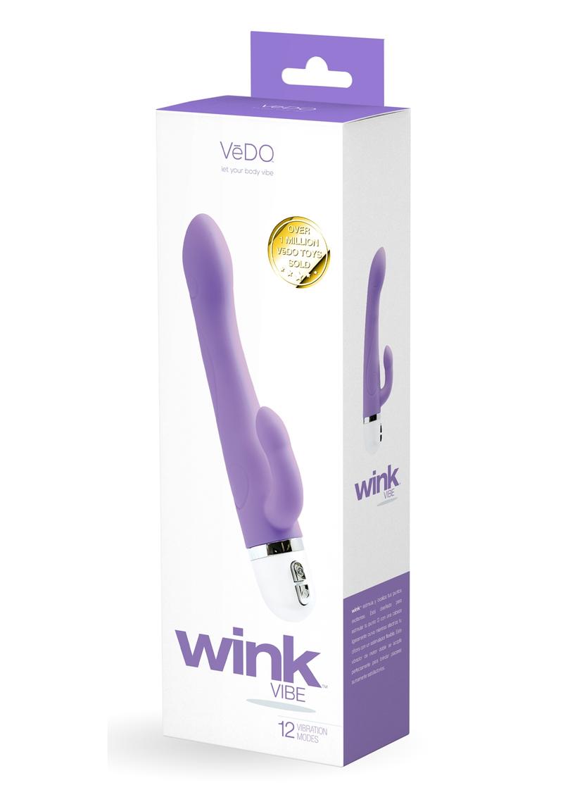 Vedo Wink Silicone Rabbit Vibrator - Orgasmic Orchid
