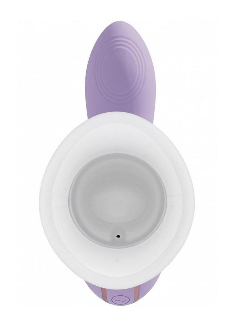 "Vive Callalily Silicone Rechargeable Triple Motor G-Spot Tap, Vulva, Breast Suction and Tongue Vibrator"