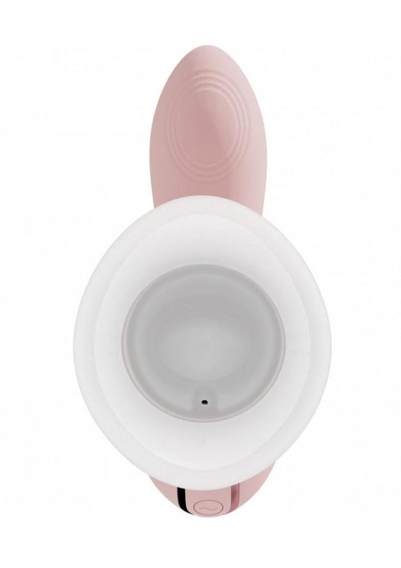 "Vive Callalily Silicone Rechargeable Triple Motor G-Spot Tap, Vulva, Breast Suction and Tongue Vibrator"
