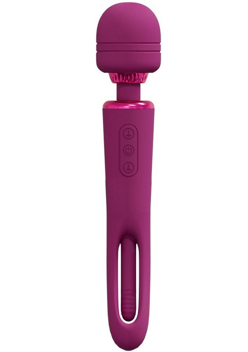 Vive Kiku Rechargeable Double Ended Wand with G-Spot Stimulator