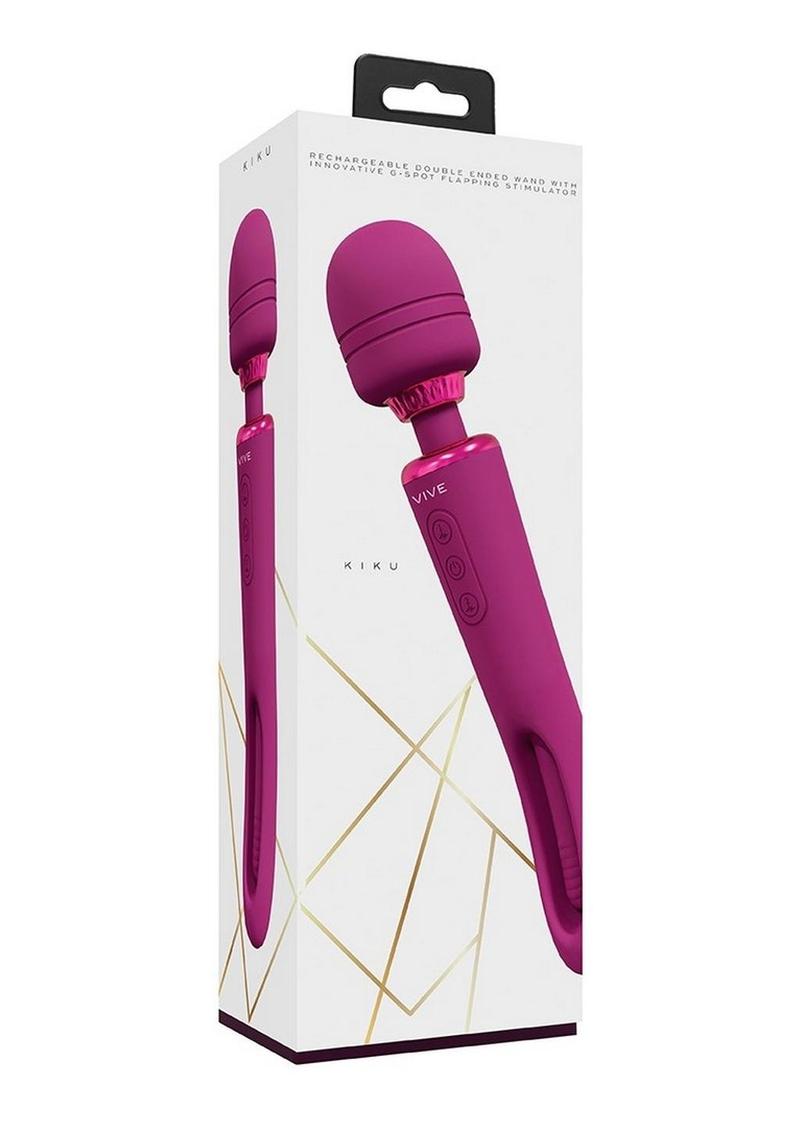 Vive Kiku Rechargeable Double Ended Wand with G-Spot Stimulator