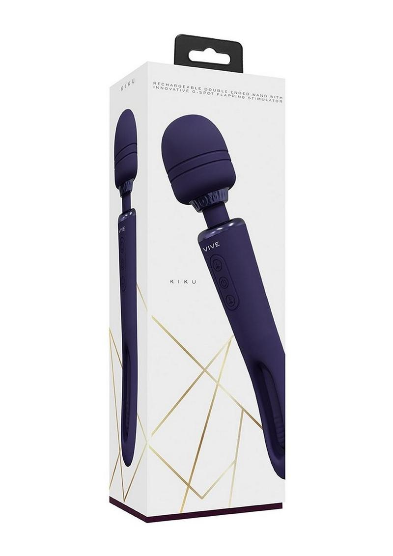 Vive Kiku Rechargeable Double Ended Wand with G-Spot Stimulator