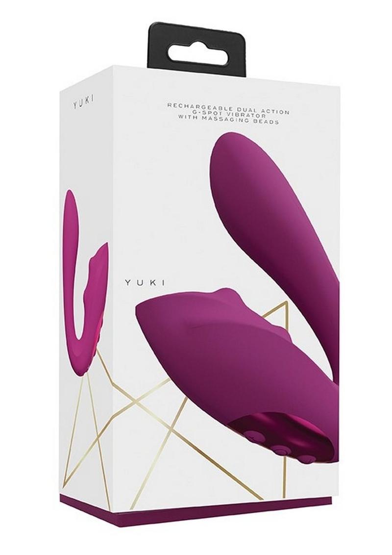 Vive Yuki Rechargeable Dual Motor G-Spot Vibrator with Massaging Beads