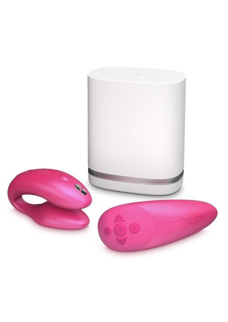 We-Vibe Chorus Rechargeable Couples Vibrator with Squeeze Remote Control - Cosmic