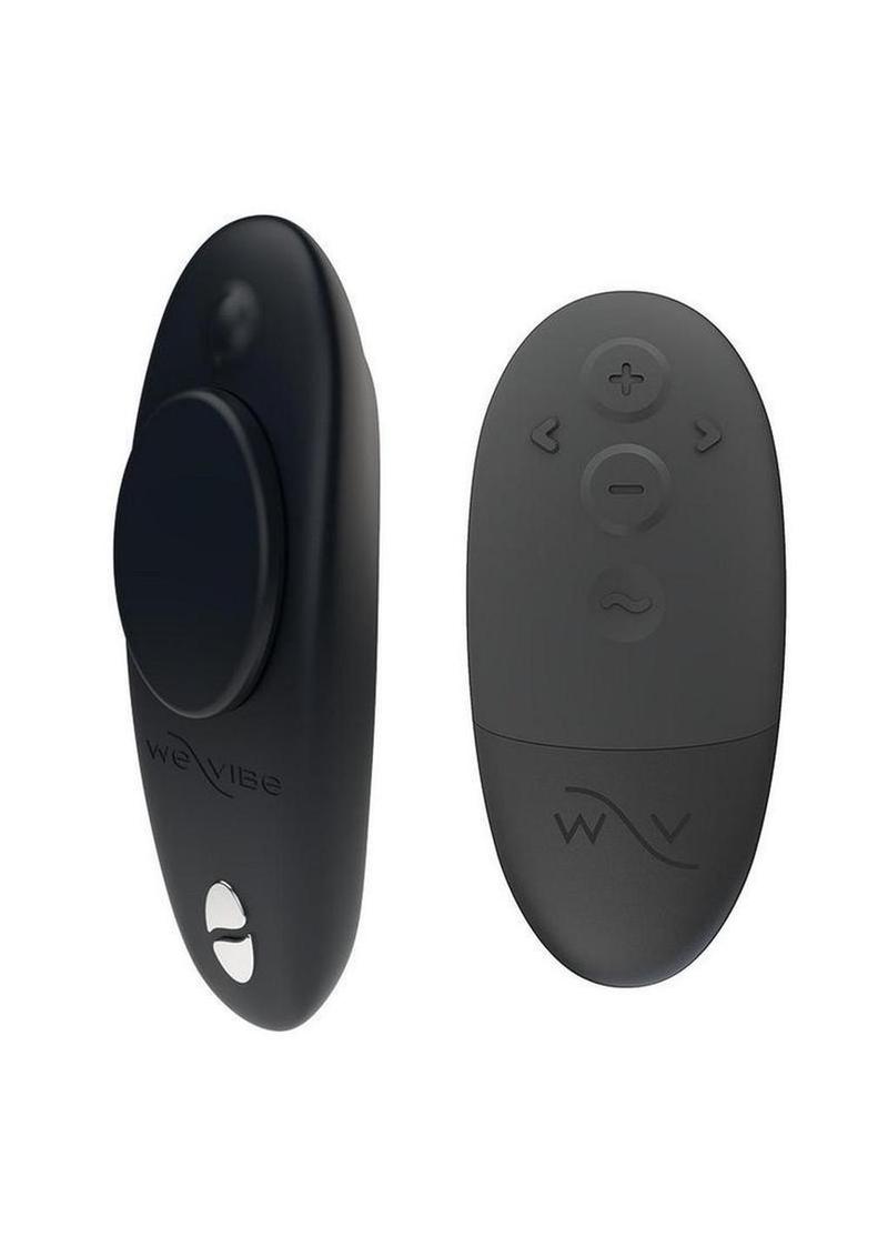 We-Vibe Moxie+ Wearable Rechargeable Silicone Panty Vibe Clitoral Stimulator with Remote Control - Satin