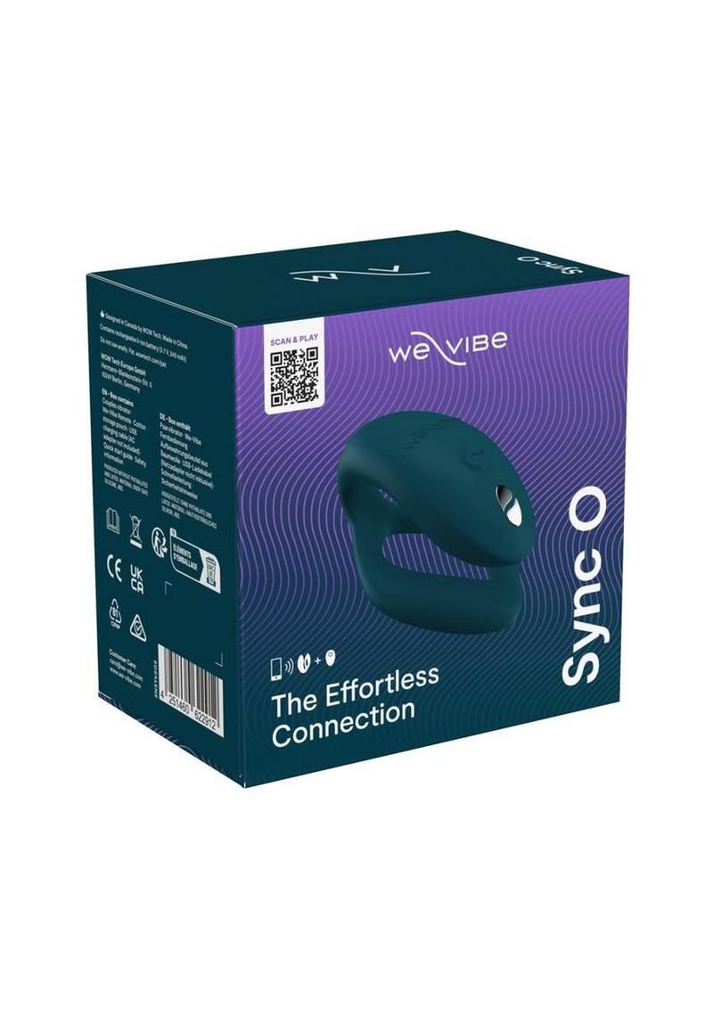 We-Vibe Sync O Rechargeable Silicone Couples Vibrator with Remote Control - Velvet