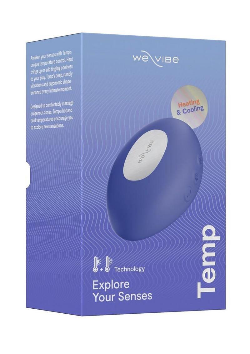 We-Vibe Temp Heating and Cooling Rechargeable Silicone Lay-On Vibrator - Lavender