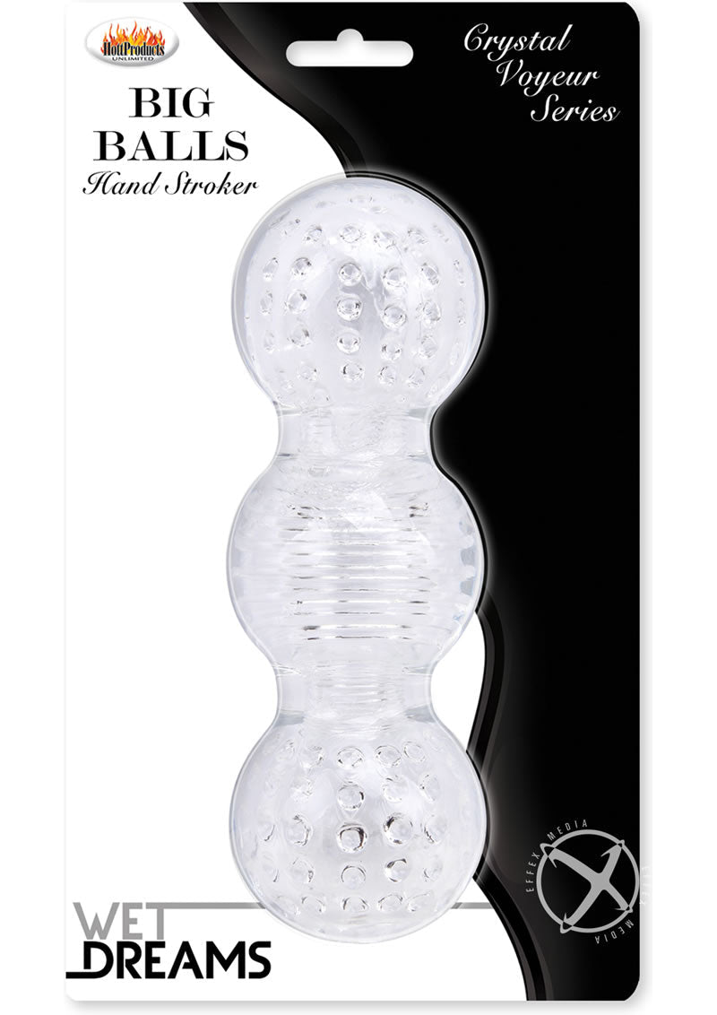 Wet Dreams Crystal Voyeur Series Big Balls Stroker Sleeve Masturbator