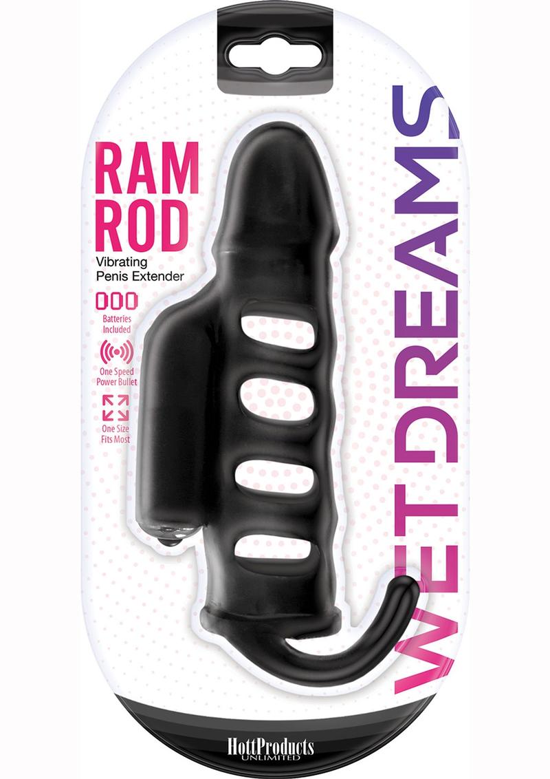 Wet Dreams Ram Rod Silicone Vibrating Penis Extender