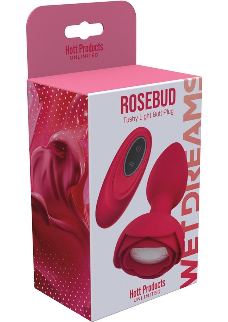 Wet Dreams Rosebud Tushy Light Silicone Butt Plug