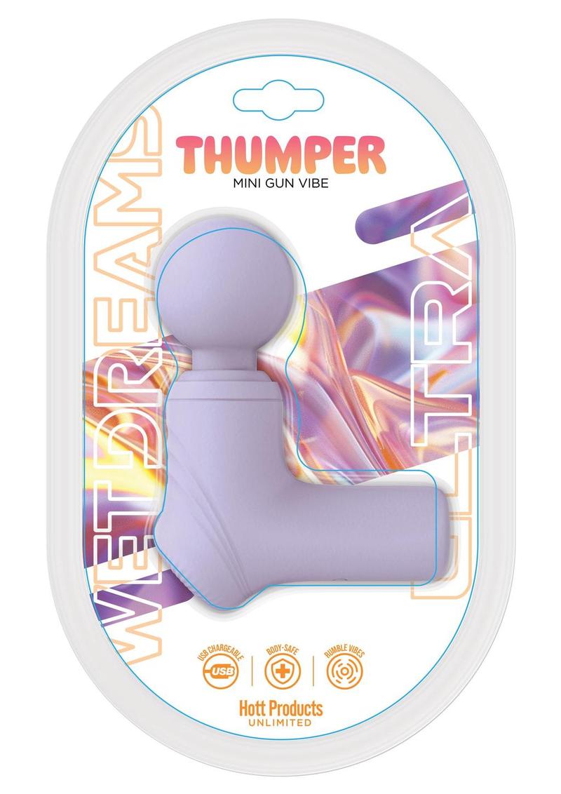 Wet Dreams Thumper Vibrating Silicone Rechargeable Massage Wand