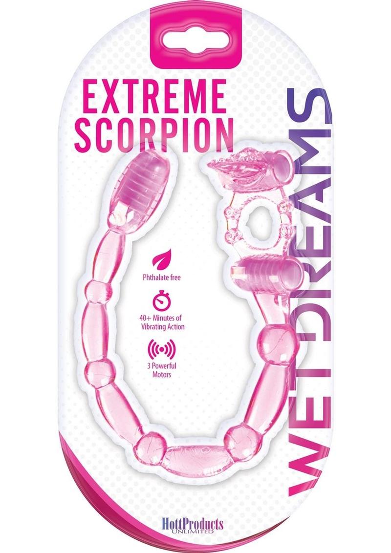 Wet Dreams Xtreme Vibrating Scorpion Silicone Cock Ring Waterproof