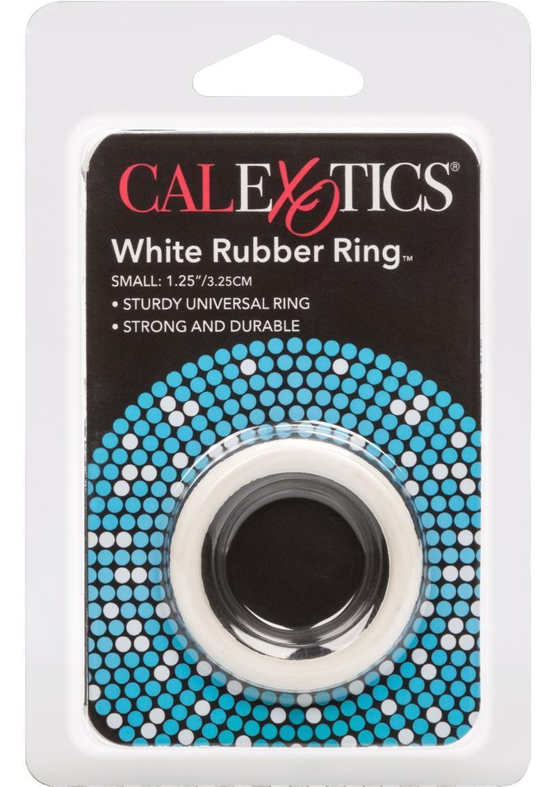 White Rubber Cock Ring