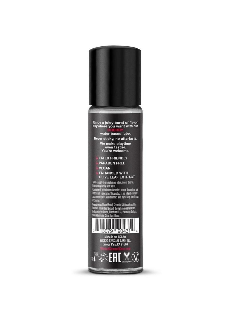 Wicked Aqua Water Based Flavored Lubricant Cherry