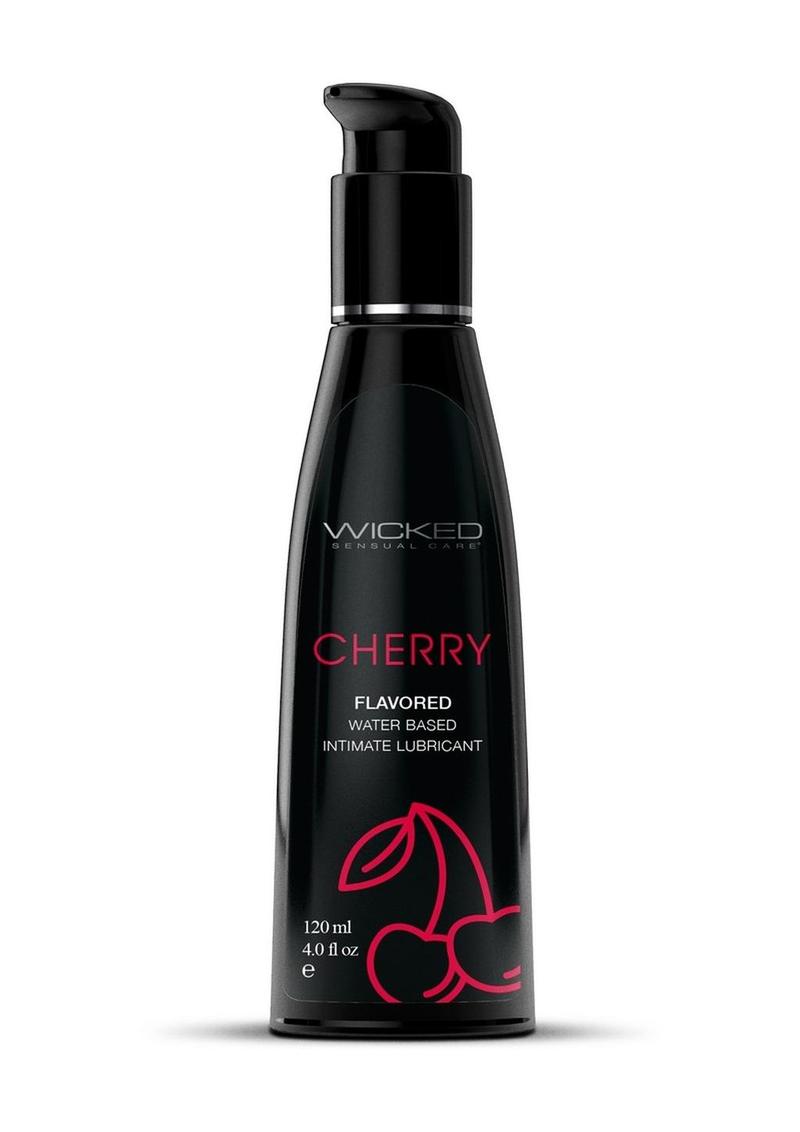 Wicked Aqua Water Based Flavored Lubricant Cherry