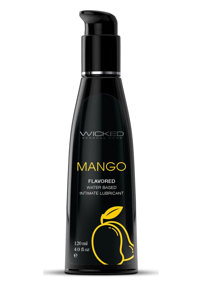 Wicked Aqua Water Based Flavored Lubricant Mango