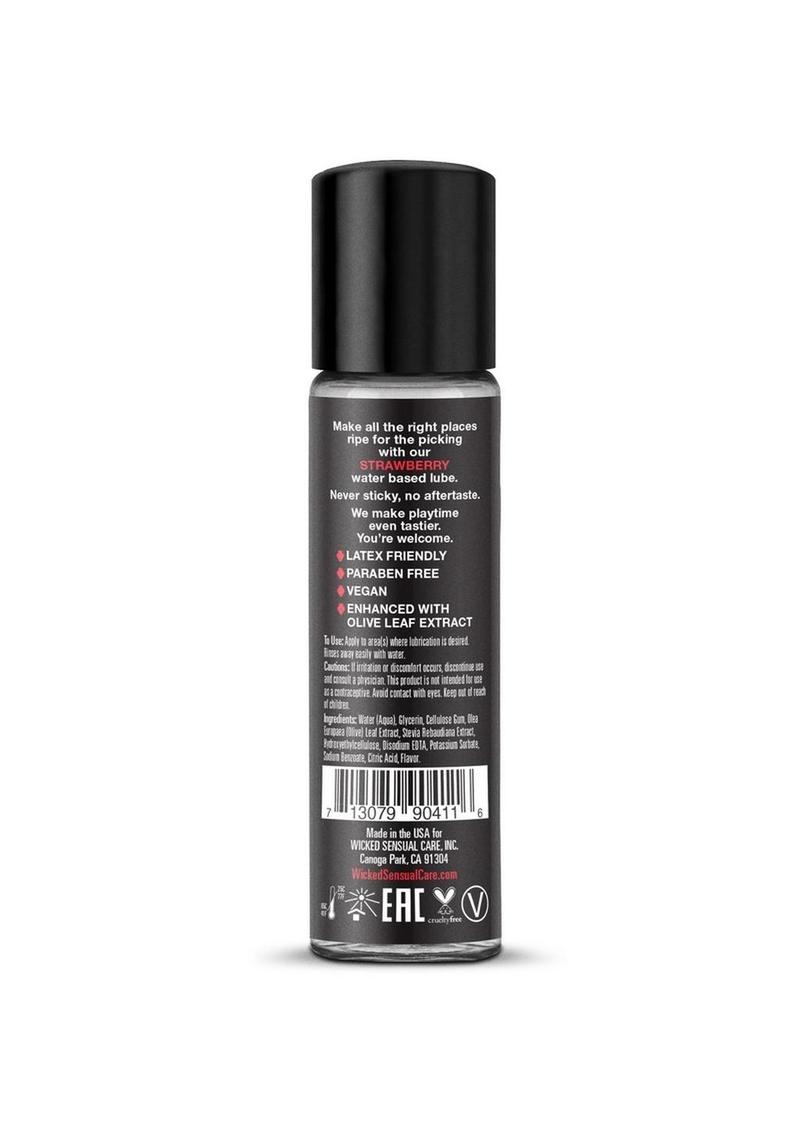 Wicked Aqua Water Based Flavored Lubricant Strawberry