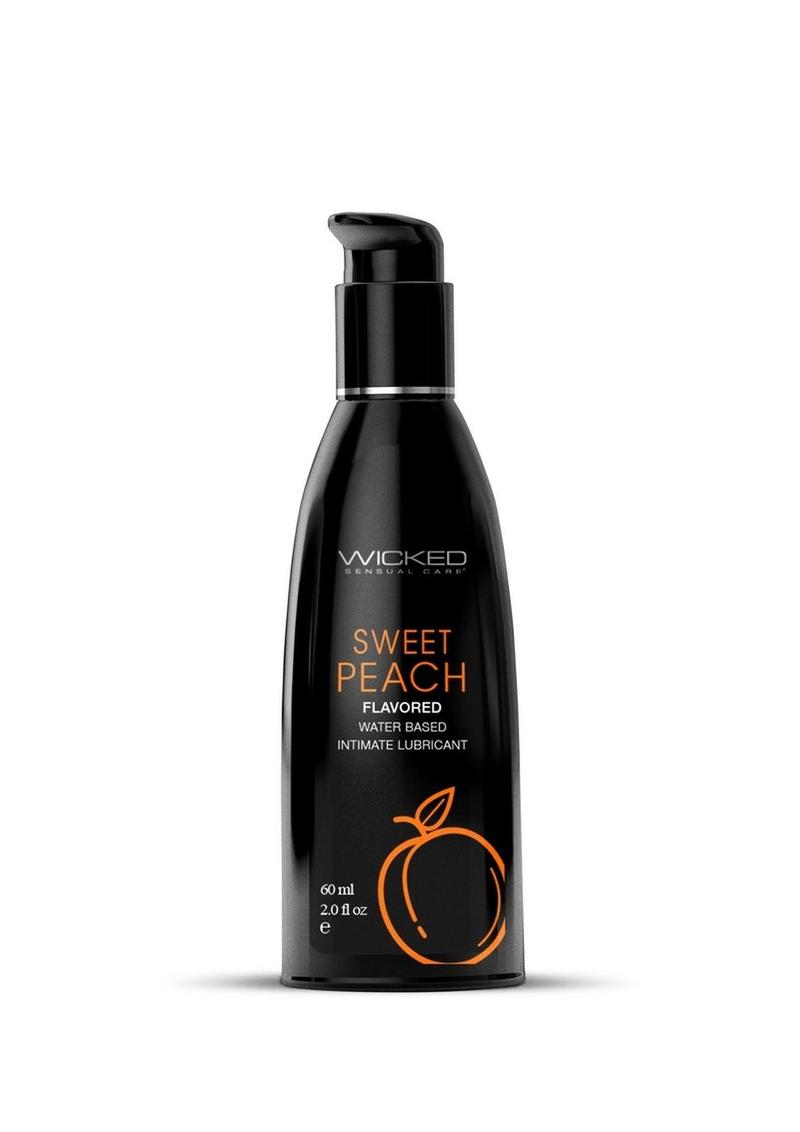 Wicked Aqua Water Based Flavored Lubricant Sweet Peach