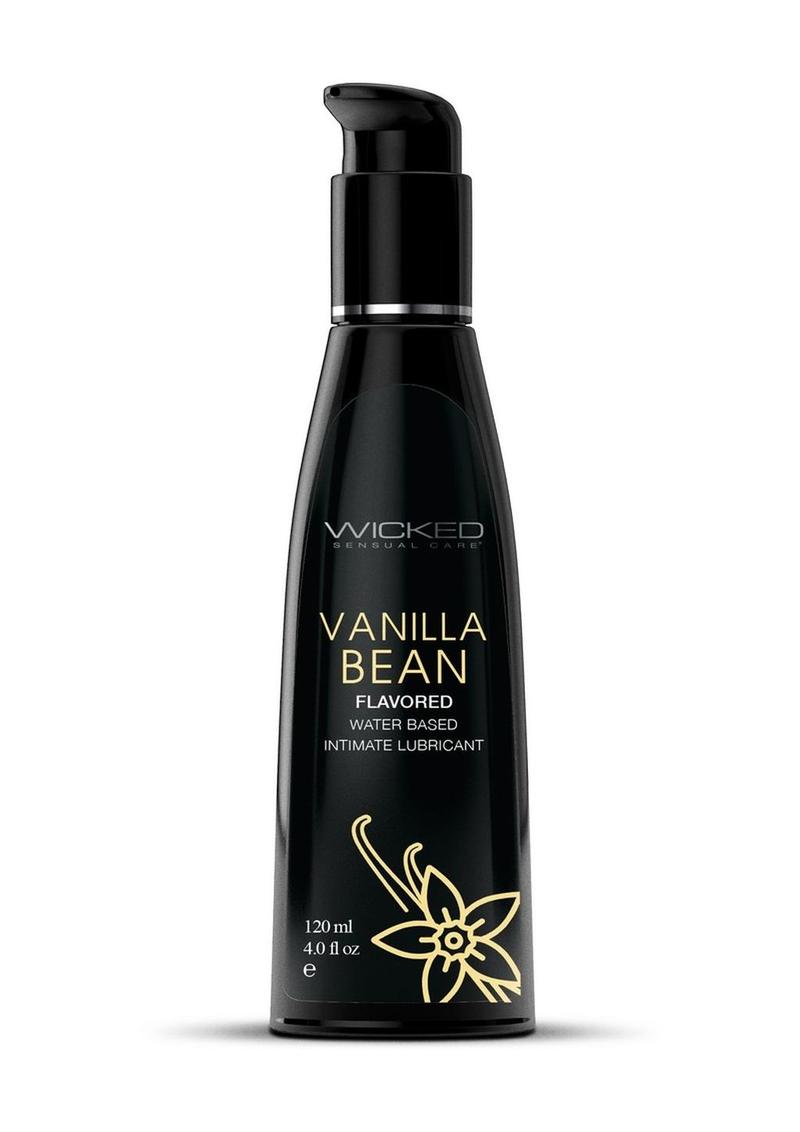 Wicked Aqua Water Based Flavored Lubricant Vanilla Bean