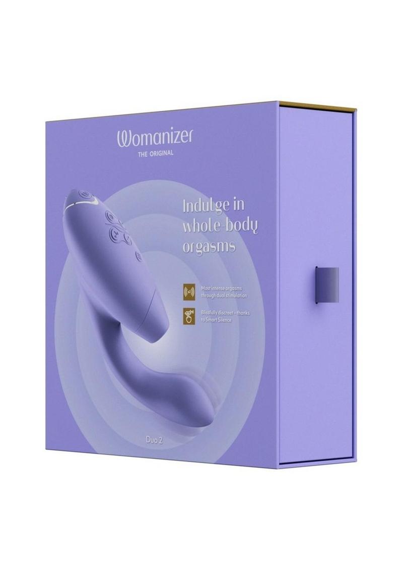 Womanizer Duo 2 Silicone Rechargeable Clitoral and G-Spot Stimulator