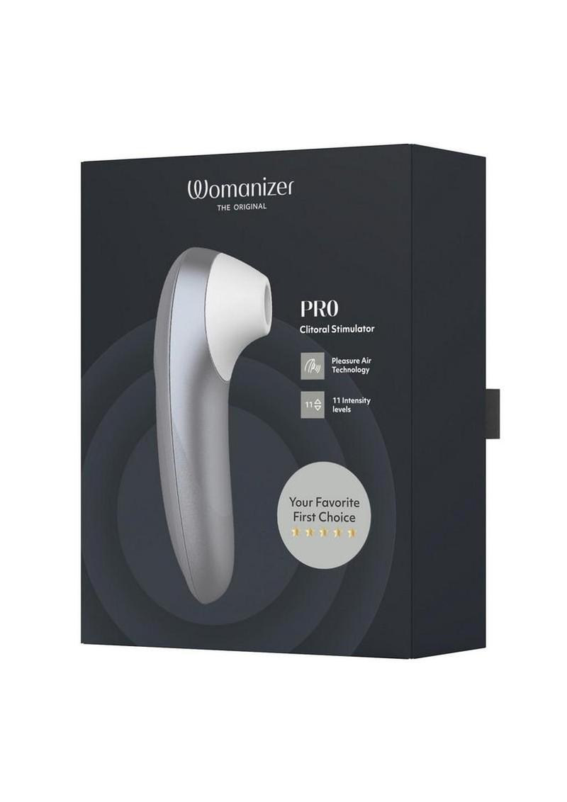 Womanizer Pleasure Air Pro Rechargeable Silicone Air Pulse Clitoral Vibrator
