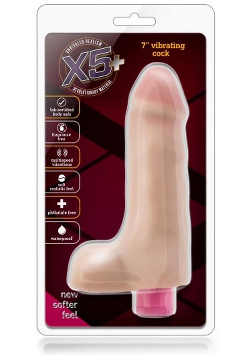 X5 Plus Vibrating Dildo with Balls