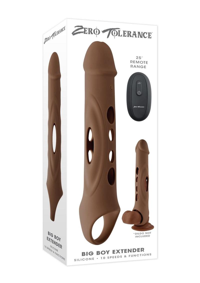 Zero Tolerance Big Boy Extender Rechargeable Silicone Penis Extension with Remote
