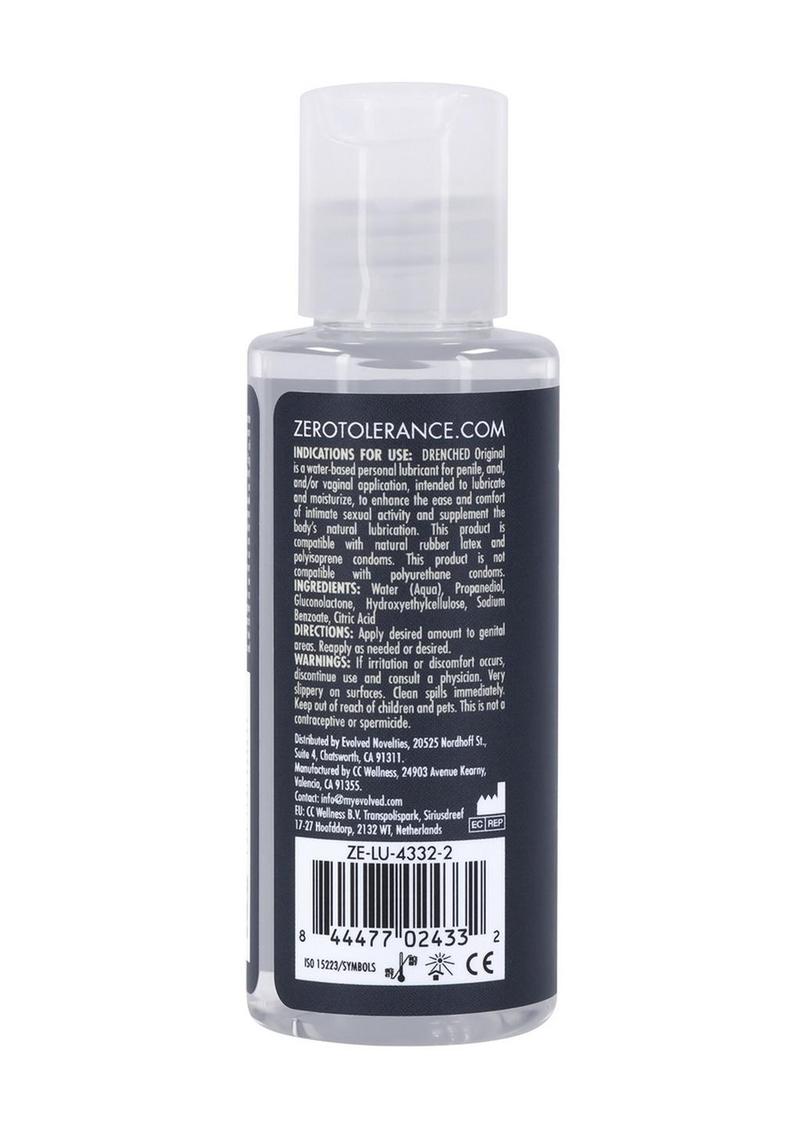 Zero Tolerance Drenched Original Water Based Lubricant