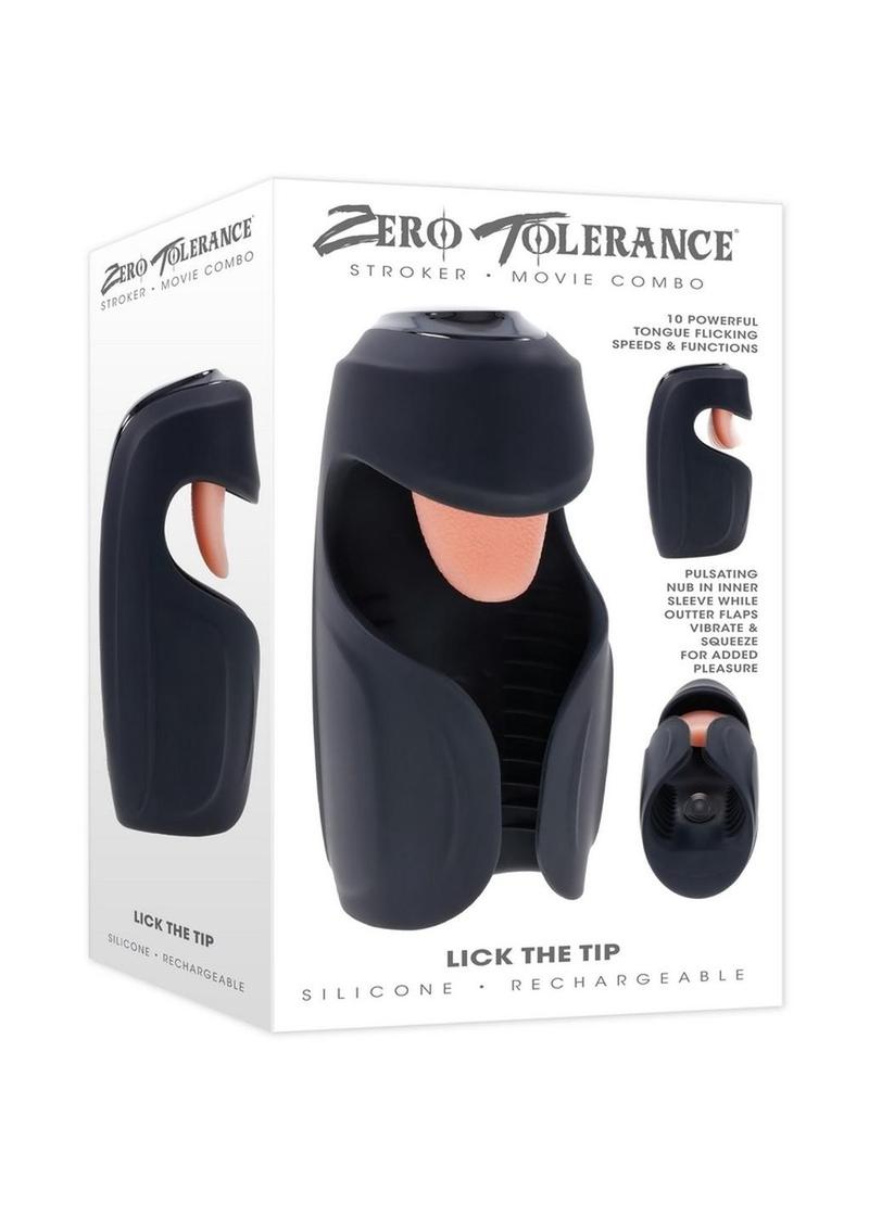 Zero Tolerance Lick The Tip Rechargeable Silicone Mouth Masturbator