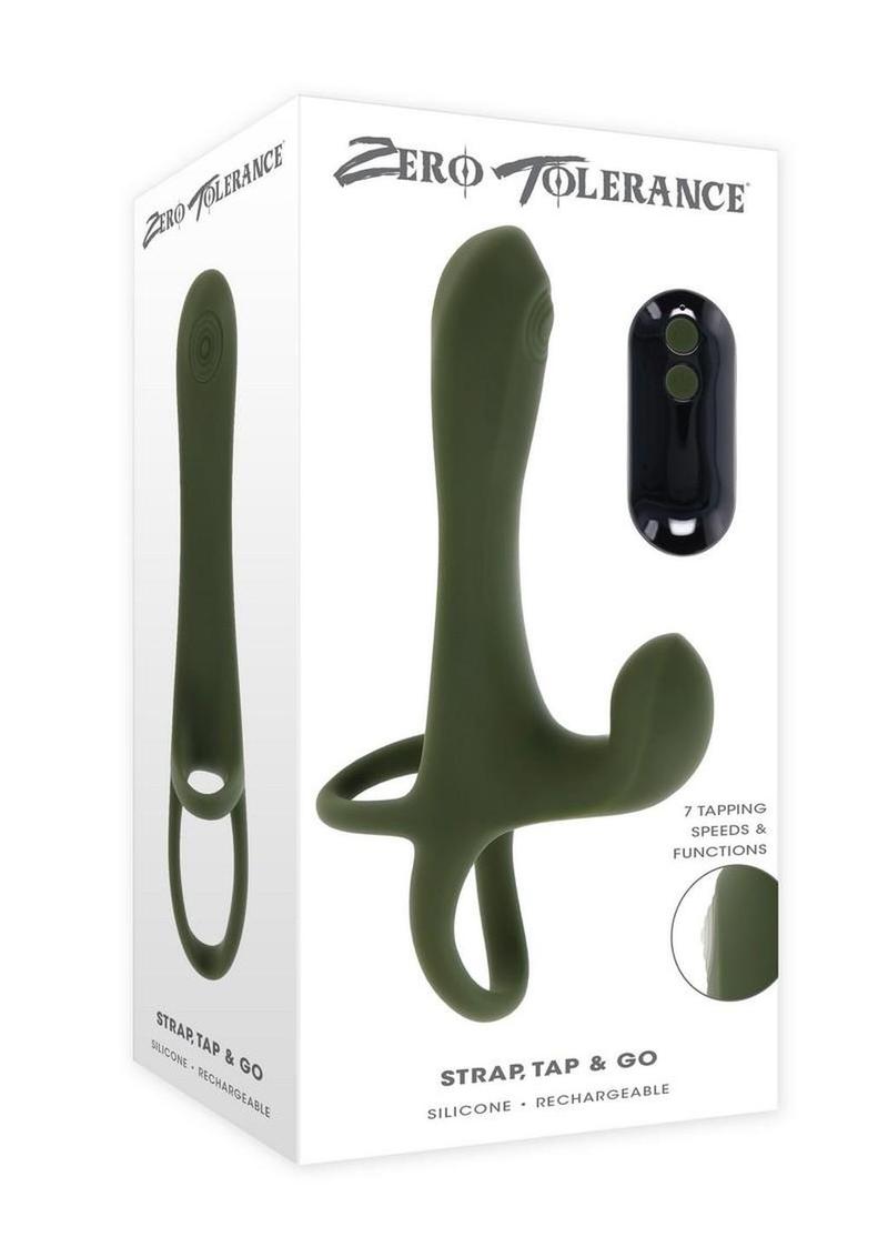 Zero Tolerance Strap Tap and Go Rechargeable Silicone Strapless Strap-On
