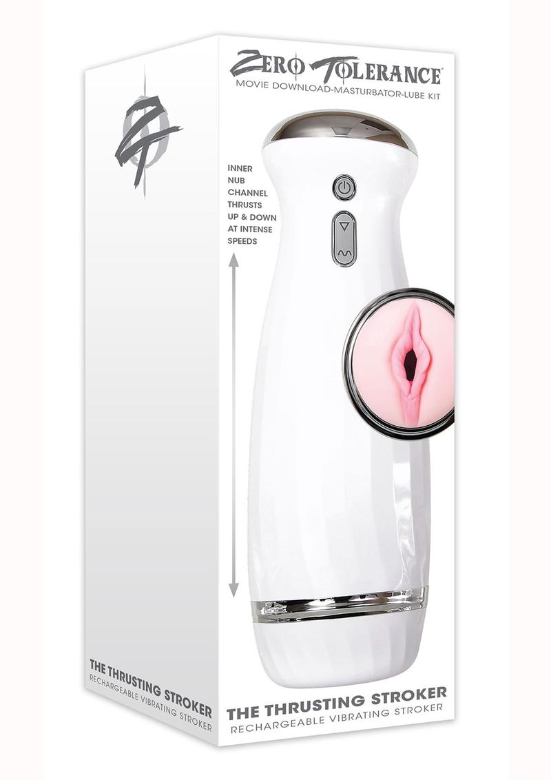 Zero Tolerance The Thrusting Stroker Rechargeable Vibrating Pussy Masturbator