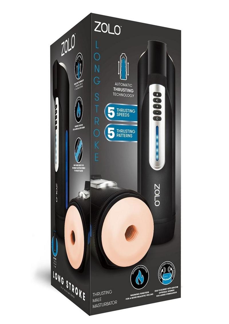 ZOLO Long Stroke Rechargeable Silicone Masturbator