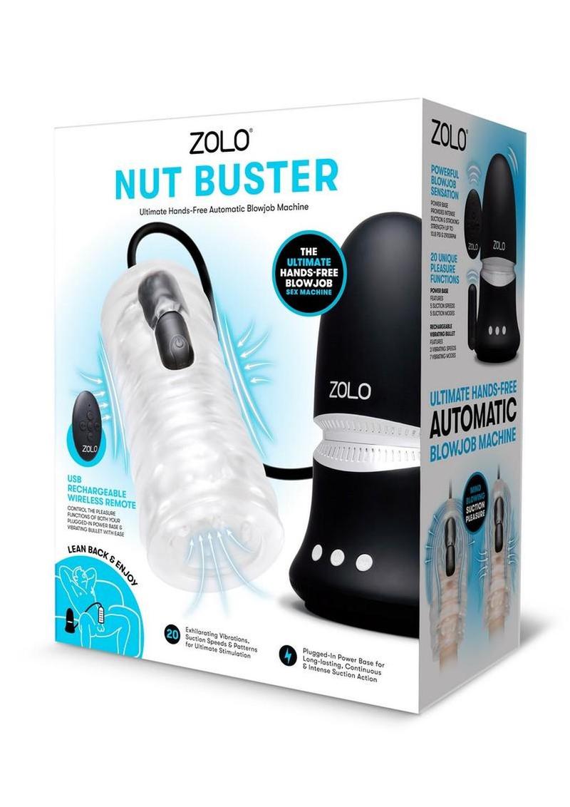 ZOLO Nut Buster Rechargeable Multi-Function Masturbator with Remote