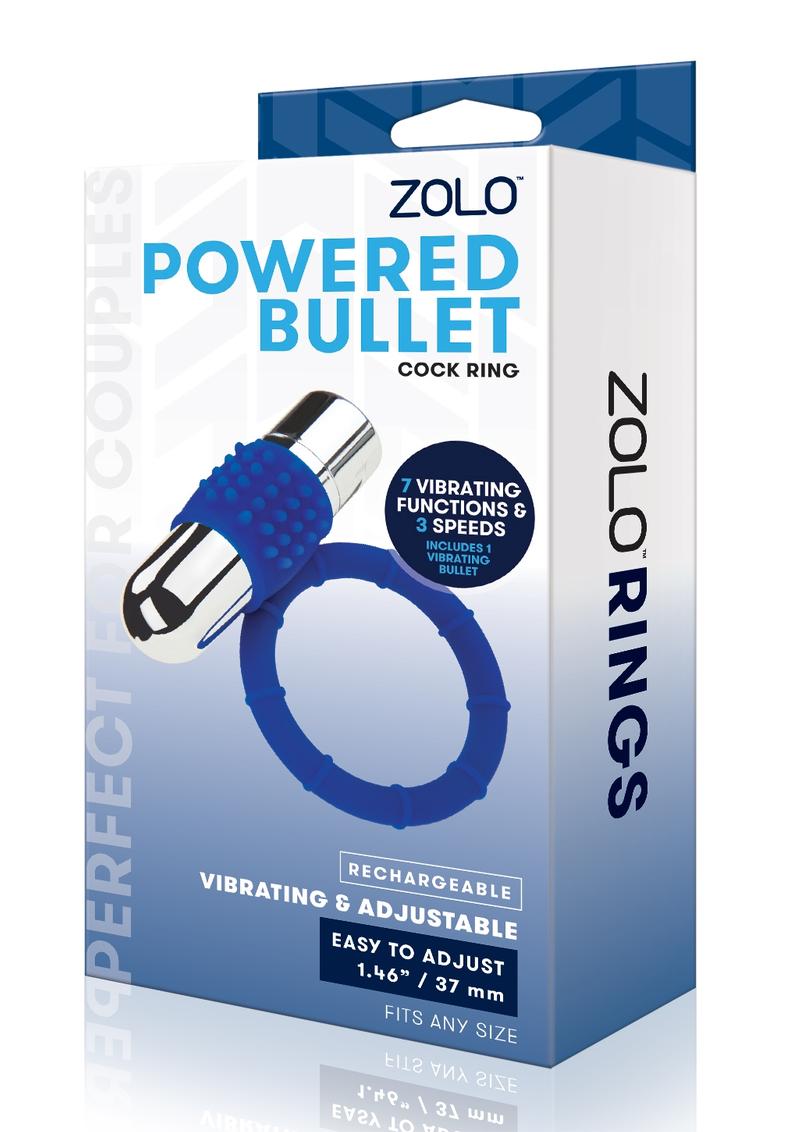 ZOLO Rechargeable Vibrating Silicone Cock Ring