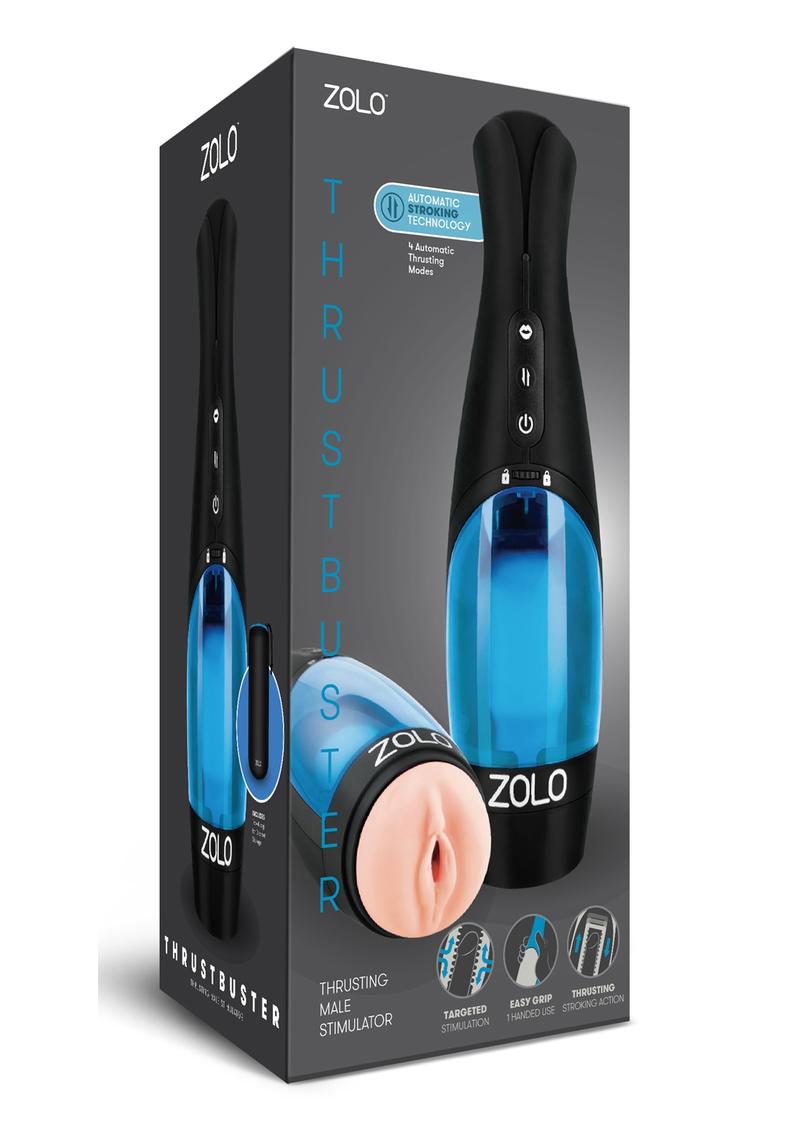 ZOLO Thrustbuster Rechargeable Vibrating Masturbator - Pussy