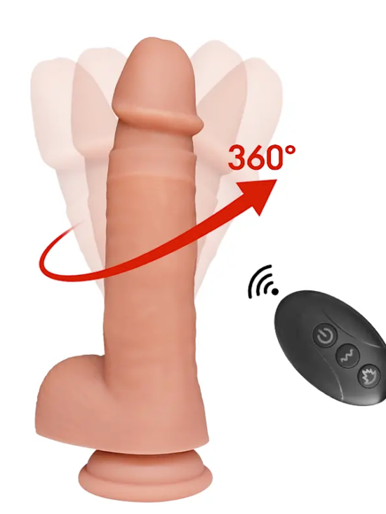 The Steven 3 in 1 (Vibrating Thrusting Rotating) Dildo