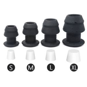 Hollow Black Silicone Butt Plug