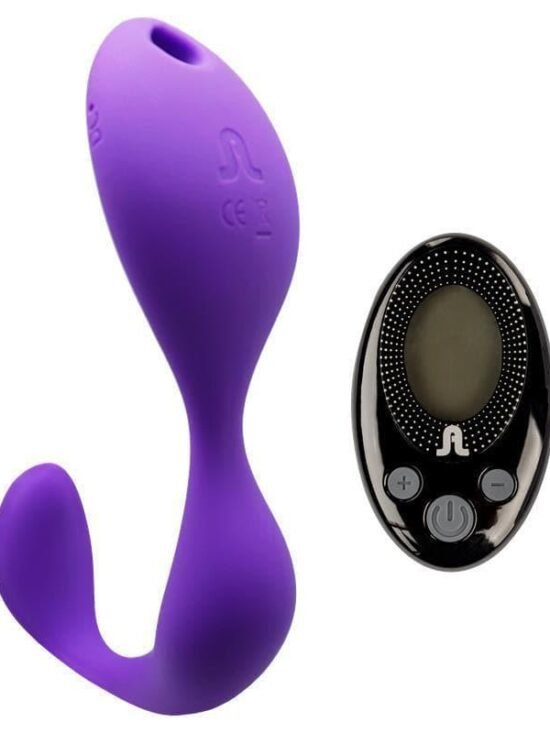 Mr. Hook Rechargeable Silicone Dual Vibrator - Purple