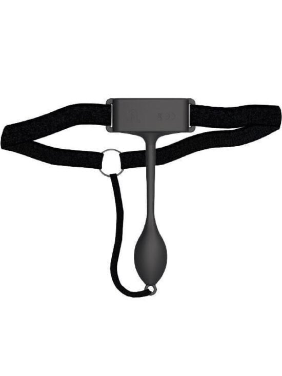 Pan-T Vibe Silicone Panty Vibe with Remote Control Black