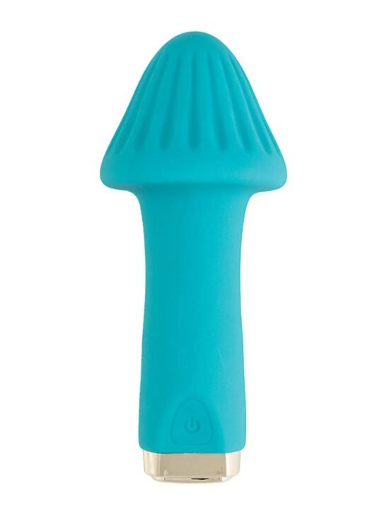 My Secret Shroom Rechargeable Silicone 10 Function Bullet Vibrator with Ridged Head