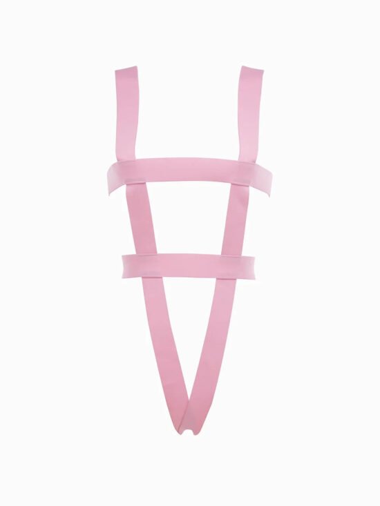 Allure Kitten Just a Crush Teddy Strappy Open Cup Pink One Size