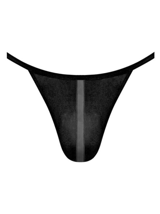 Male Power Landing Strip Micro Thong Black