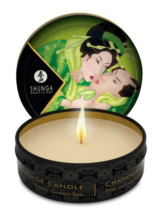 Shunga Mini Massage Candle Zenitude Exotic Green Tea 1 Oz