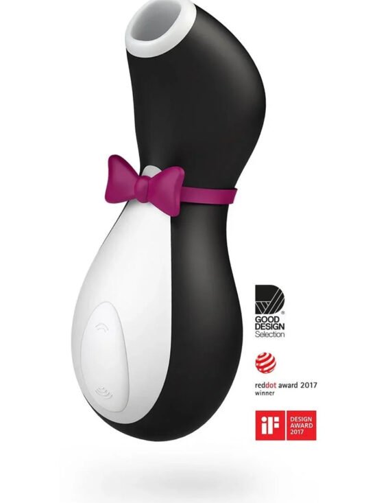 Satisfyer Penguin Silicone Rechargeable Clitoral Stimulator with Air Pulse Technology Black/White