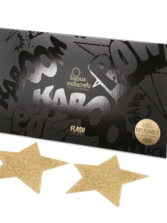 Bijoux Indiscrets Flash Pastie - Star Gold