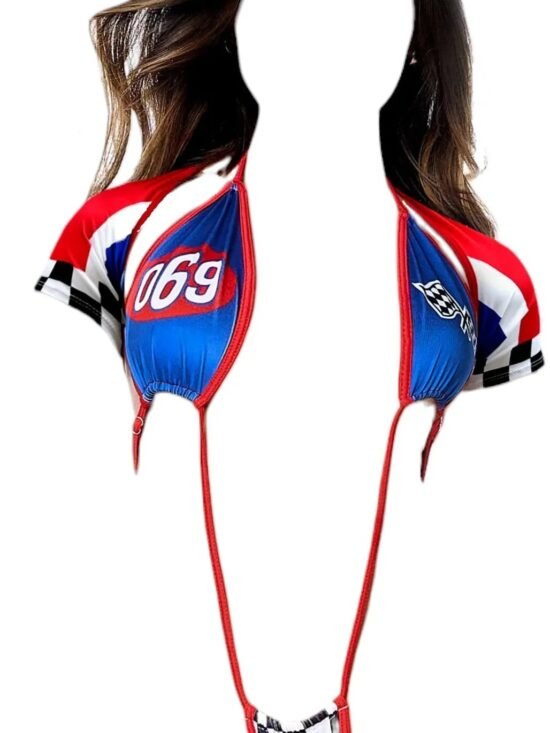 Mapale 2 pc Pit Stop Hottie Costume Blue/Black