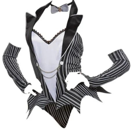 Roma Costume 3 PC Halloween Town Babe Black/White
