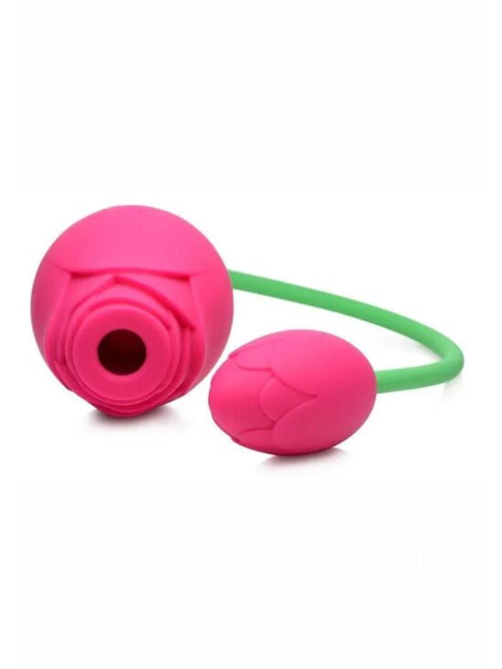 Inmi Bloomgasm Rose Duet 15x Silicone Rechargeable Vibrating & Sucking Clit Stimulator