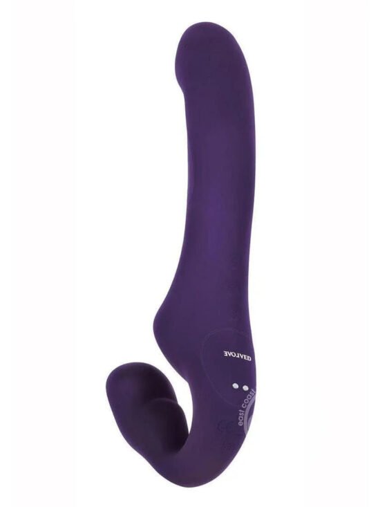 Evolved 2 Become 1 Remote Control Rechargeable Suction Strapless Strap-On Purple