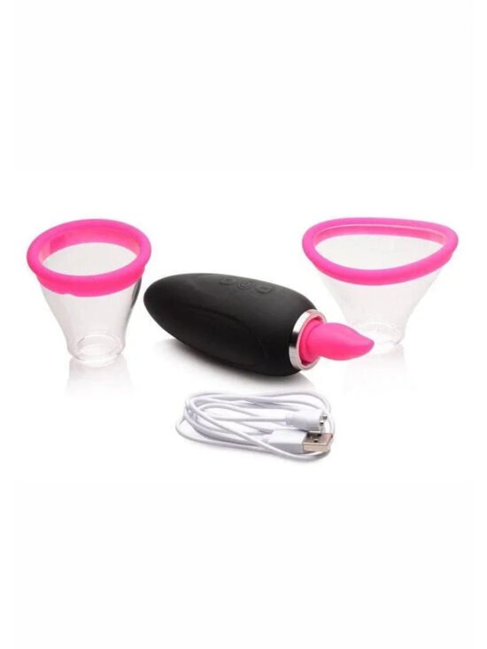 Inmi Lickgasm Mini 10X Licking & Sucking Rechargeable Silicone Clitoral Stimulator